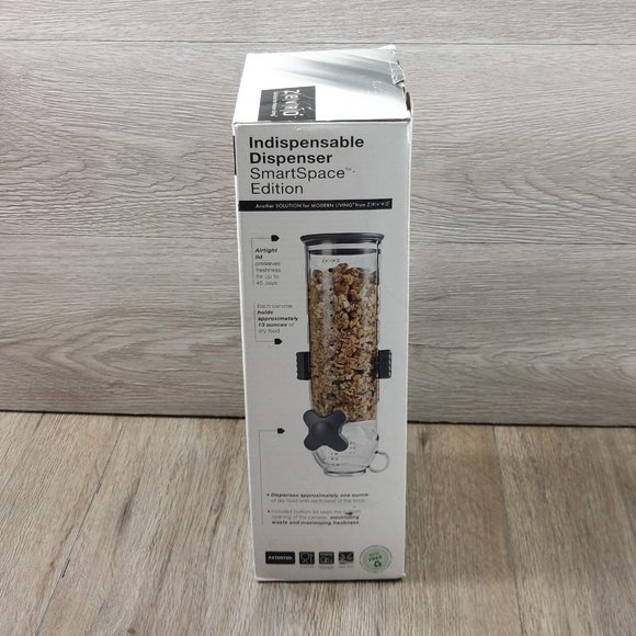 Zevro SmartSpace Wall Mount Single Dry-Food Canister Dispenser Kitchen Container - Picture 5 of 10